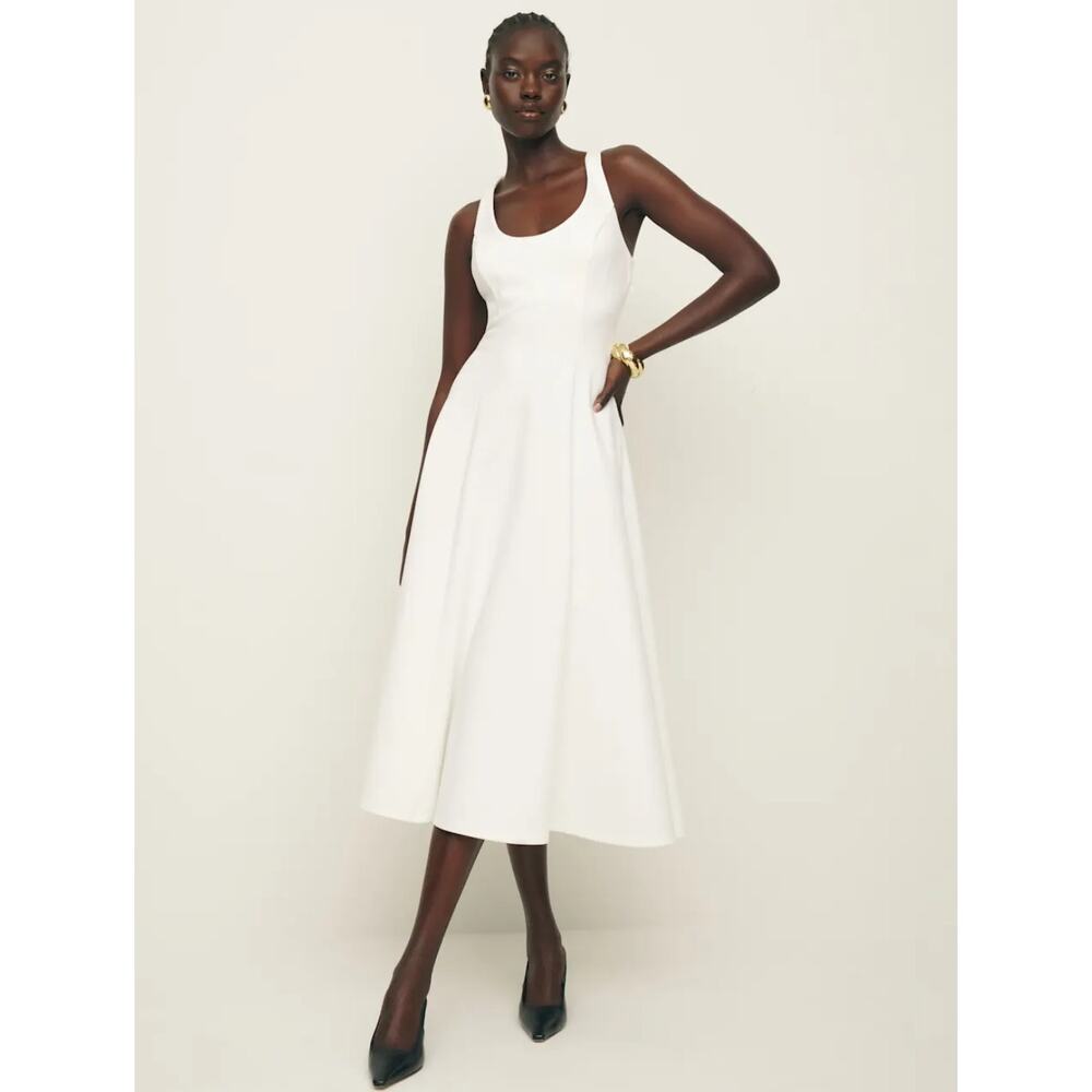 Reformation White Midi Dress